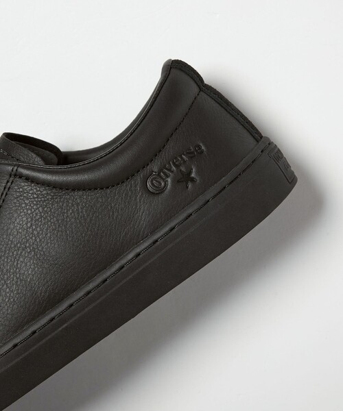 CONVERSE(コンバース)の「【別注】<CONVERSE>GLR オールスター クップ OX レザー ブラック ドレス スニーカー(スニーカー・メンズ・ブラック・26.5cm/26cm/28cm/27.5cm/27cm)」の12枚目の写真
