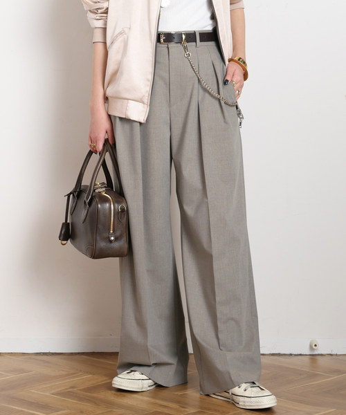 Viatore High-waisted Pants（スラックス）｜AP STUDIO（エーピー