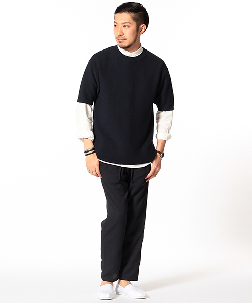 B:MING by BEAMS（ビーミングバイビームス）の「【Begin5月号掲載】【Smart5月号掲載】ビーミング by ビームス / ”Dot Air（TM）”パッカブルアンクルパンツ（その他パンツ・メンズ・ネイビー/ブラック・LARGE/MEDIUM/SMALL）」の7枚目の写真