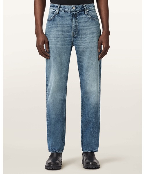 ALLSAINTS（オールセインツ）の「REID STRAIGHT FIT DENIM JEANS | REID ストレート フィット デニム ジーンズ（デニムパンツ・メンズ・ライトインディゴブルー・30/30/31/30/28/30）」の2枚目の写真