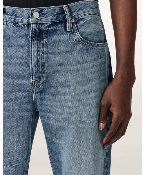 ALLSAINTS（オールセインツ）の「REID STRAIGHT FIT DENIM JEANS | REID ストレート フィット デニム ジーンズ（デニムパンツ・メンズ・ライトインディゴブルー・30/30/31/30/28/30）」の3枚目の写真