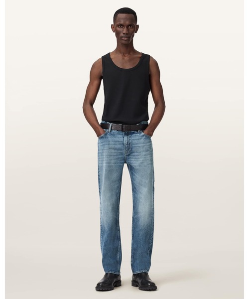 ALLSAINTS（オールセインツ）の「REID STRAIGHT FIT DENIM JEANS | REID ストレート フィット デニム ジーンズ（デニムパンツ・メンズ・ライトインディゴブルー・30/30/31/30/28/30）」の6枚目の写真