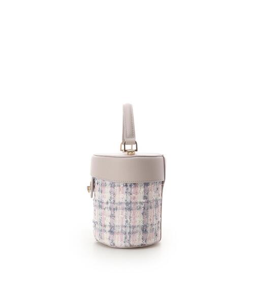 Samantha Thavasa(サマンサタバサ)の「オリジナル金具ツイード バニティバッグ(ハンドバッグ・レディース・ネイビー/ピンク・FREE)」の3枚目の写真