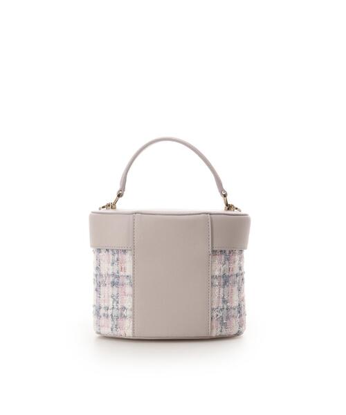 Samantha Thavasa(サマンサタバサ)の「オリジナル金具ツイード バニティバッグ(ハンドバッグ・レディース・ネイビー/ピンク・FREE)」の4枚目の写真