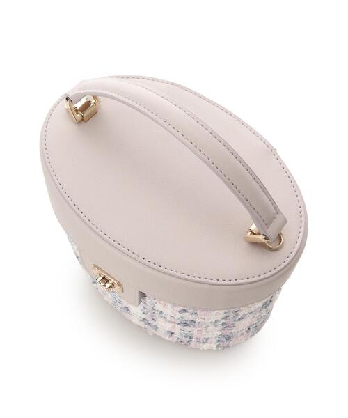 Samantha Thavasa(サマンサタバサ)の「オリジナル金具ツイード バニティバッグ(ハンドバッグ・レディース・ネイビー/ピンク・FREE)」の5枚目の写真