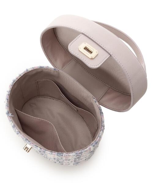 Samantha Thavasa(サマンサタバサ)の「オリジナル金具ツイード バニティバッグ(ハンドバッグ・レディース・ネイビー/ピンク・FREE)」の6枚目の写真