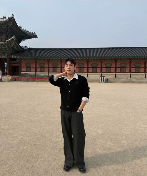 EXCONTAINER（エックスコンテナ）の「ローフェイドワイドデニムパンツ (WASHED BLACK)（デニムパンツ・メンズ・その他・SMALL/MEDIUM/LARGE/X-LARGE）」の13枚目の写真