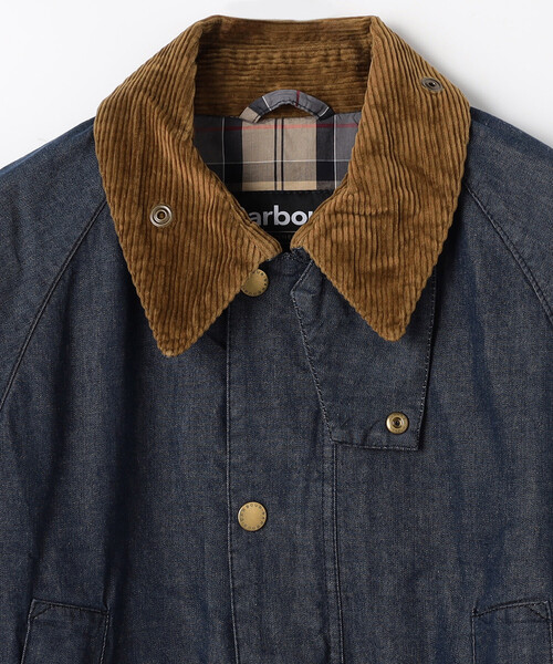Barbour(バブアー)の「Barbour/バブアー OS BEDALE DENIM CASUAL JACKET(ブルゾン・メンズ・ネイビー・42/40/38)」の3枚目の写真