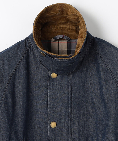 Barbour(バブアー)の「Barbour/バブアー OS BEDALE DENIM CASUAL JACKET(ブルゾン・メンズ・ネイビー・42/40/38)」の4枚目の写真