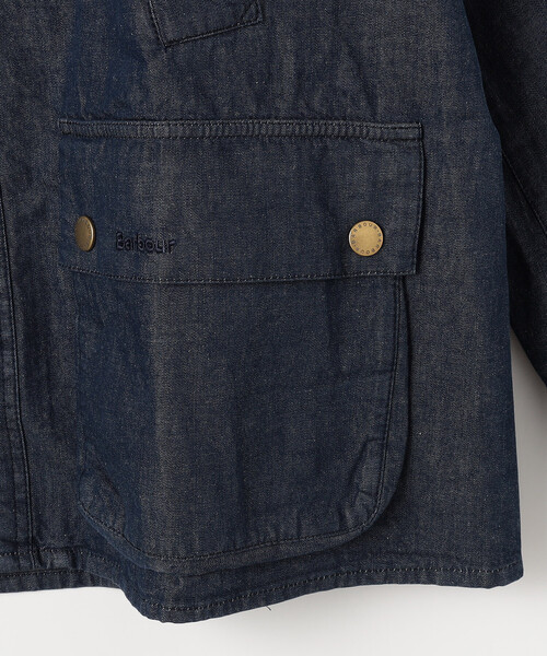 Barbour(バブアー)の「Barbour/バブアー OS BEDALE DENIM CASUAL JACKET(ブルゾン・メンズ・ネイビー・42/40/38)」の5枚目の写真