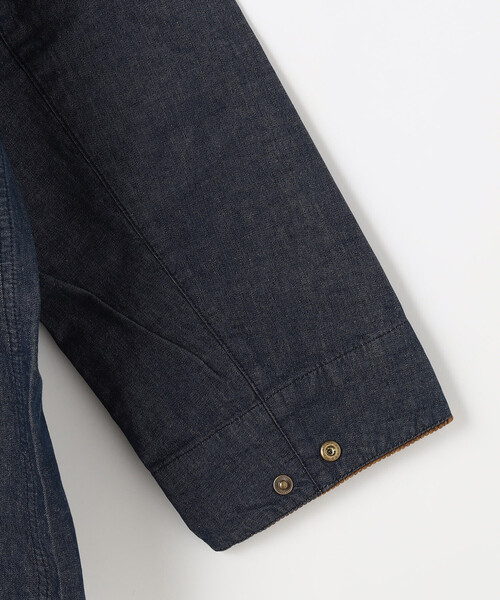 Barbour(バブアー)の「Barbour/バブアー OS BEDALE DENIM CASUAL JACKET(ブルゾン・メンズ・ネイビー・42/40/38)」の6枚目の写真