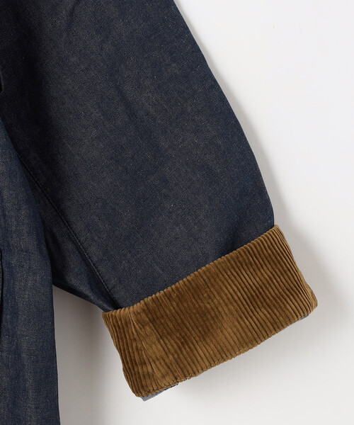 Barbour(バブアー)の「Barbour/バブアー OS BEDALE DENIM CASUAL JACKET(ブルゾン・メンズ・ネイビー・42/40/38)」の7枚目の写真