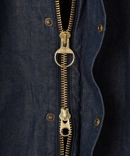 Barbour(バブアー)の「Barbour/バブアー OS BEDALE DENIM CASUAL JACKET(ブルゾン・メンズ・ネイビー・42/40/38)」の8枚目の写真