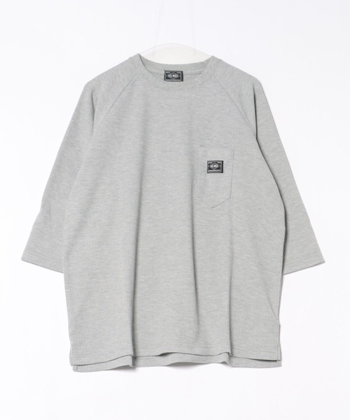 BIG MIKE（ビッグマイク）の「BIG MIKE ビッグマイク / サーマル ワッフル 7分袖 ラグランTシャツ サングラスポケット / 102618740（Tシャツ/カットソー・メンズ・ブラック/ナチュラル/杢グレー/グレイッシュブルー・MEDIUM/X-LARGE/LARGE）」の17枚目の写真