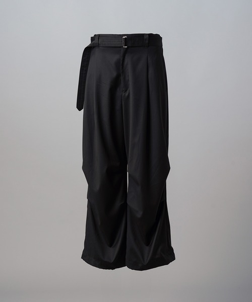 MAISON SPECIAL(メゾンスペシャル)の「《UNISEX》【Loro Piana Fabric】Prime-Wide Snow Pants/【ロロ・ピアーナ ファブリック】プライムワイドスノーパンツ【MAISON SPECIAL/メゾンスペシャル】■セットアップ対応■(スラックス・メンズ・ブラック・2/1/0)」の12枚目の写真