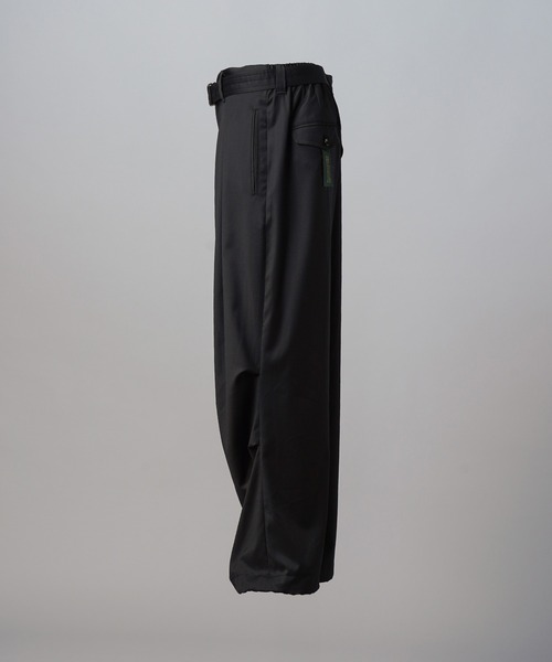 MAISON SPECIAL(メゾンスペシャル)の「《UNISEX》【Loro Piana Fabric】Prime-Wide Snow Pants/【ロロ・ピアーナ ファブリック】プライムワイドスノーパンツ【MAISON SPECIAL/メゾンスペシャル】■セットアップ対応■(スラックス・メンズ・ブラック・2/1/0)」の11枚目の写真