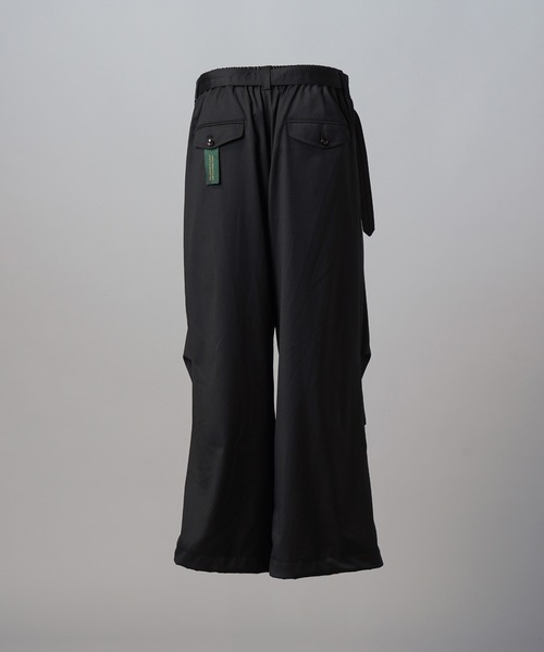 MAISON SPECIAL(メゾンスペシャル)の「《UNISEX》【Loro Piana Fabric】Prime-Wide Snow Pants/【ロロ・ピアーナ ファブリック】プライムワイドスノーパンツ【MAISON SPECIAL/メゾンスペシャル】■セットアップ対応■(スラックス・メンズ・ブラック・2/1/0)」の10枚目の写真
