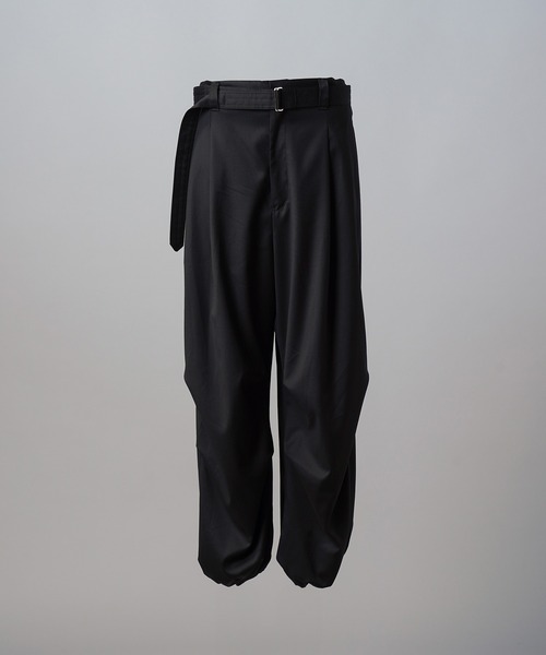 MAISON SPECIAL(メゾンスペシャル)の「《UNISEX》【Loro Piana Fabric】Prime-Wide Snow Pants/【ロロ・ピアーナ ファブリック】プライムワイドスノーパンツ【MAISON SPECIAL/メゾンスペシャル】■セットアップ対応■(スラックス・メンズ・ブラック・2/1/0)」の9枚目の写真