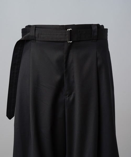 MAISON SPECIAL(メゾンスペシャル)の「《UNISEX》【Loro Piana Fabric】Prime-Wide Snow Pants/【ロロ・ピアーナ ファブリック】プライムワイドスノーパンツ【MAISON SPECIAL/メゾンスペシャル】■セットアップ対応■(スラックス・メンズ・ブラック・2/1/0)」の8枚目の写真