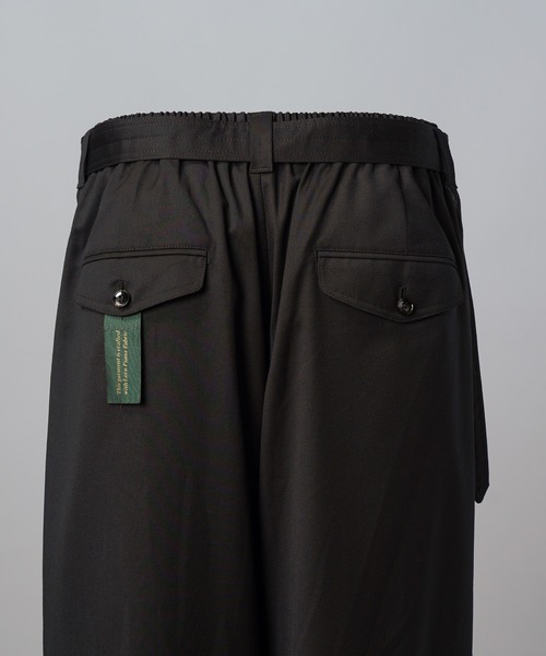 MAISON SPECIAL(メゾンスペシャル)の「《UNISEX》【Loro Piana Fabric】Prime-Wide Snow Pants/【ロロ・ピアーナ ファブリック】プライムワイドスノーパンツ【MAISON SPECIAL/メゾンスペシャル】■セットアップ対応■(スラックス・メンズ・ブラック・2/1/0)」の14枚目の写真