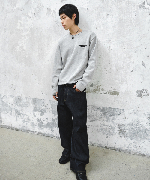 INTEMPOMOOD(インテンポムード)の「チェックインポケットロングスリーブ_グレー(Tシャツ/カットソー・メンズ・グレー・MEDIUM/LARGE)」の5枚目の写真