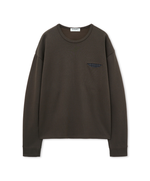 INTEMPOMOOD(インテンポムード)の「チェックインポケットロングスリーブ_グレー(Tシャツ/カットソー・メンズ・グレー・MEDIUM/LARGE)」の16枚目の写真
