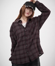 MSG（エムエスジー）の「リンクルシアーチェックシャツ　UVカット（シャツ/ブラウス）」