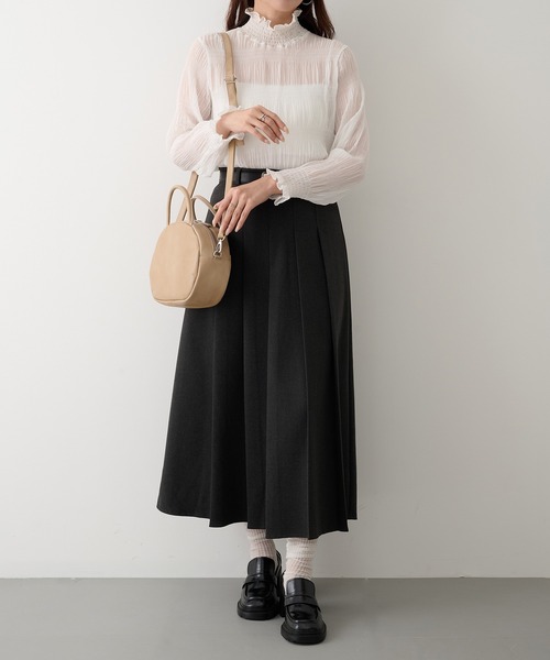 TIDEWAY(タイドウェイ)の「【TIDEWAY】ICY ROUND 2WAY BAG T3225(ショルダーバッグ・レディース・ブラック/ホワイト/レッド/グレイッシュベージュ・FREE)」の17枚目の写真