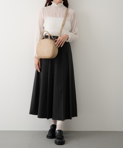 TIDEWAY(タイドウェイ)の「【TIDEWAY】ICY ROUND 2WAY BAG T3225(ショルダーバッグ・レディース・ブラック/ホワイト/レッド/グレイッシュベージュ・FREE)」の18枚目の写真