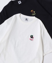 Beard Man Embroidery SS Tee/接触冷感 オーバーサイズ ヒゲオジサン ワンポイント刺繍 半袖Tシャツ/レディース メンズ