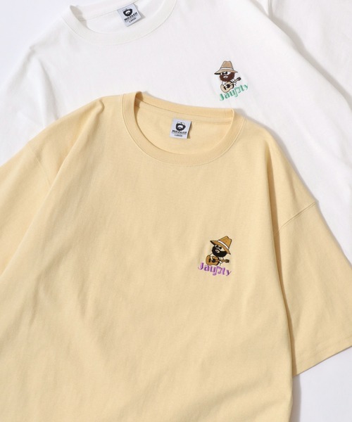 Lazar(ラザル)の「Beard Man Embroidery SS Tee/接触冷感 オーバーサイズ ヒゲオジサン ワンポイント刺繍 半袖Tシャツ/レディース メンズ(Tシャツ/カットソー・レディース・ネイビー/ホワイト系その他5/ブラック/ホワイト系その他4/ホワイト系その他2/ブラック系その他/グリーン/ピンク/ホワイト系その他3/ホワイト系その他/ホワイト/イエロー・L/M)」の11枚目の写真