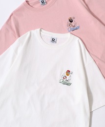 Beard Man Embroidery SS Tee/接触冷感 オーバーサイズ ヒゲオジサン ワンポイント刺繍 半袖Tシャツ/レディース メンズ