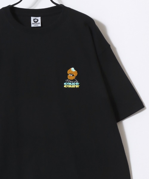 Lazar(ラザル)の「Beard Man Embroidery SS Tee/接触冷感 オーバーサイズ ヒゲオジサン ワンポイント刺繍 半袖Tシャツ/レディース メンズ(Tシャツ/カットソー・レディース・ネイビー/ホワイト系その他5/ブラック/ホワイト系その他4/ホワイト系その他2/ブラック系その他/グリーン/ピンク/ホワイト系その他3/ホワイト系その他/ホワイト/イエロー・L/M)」の18枚目の写真
