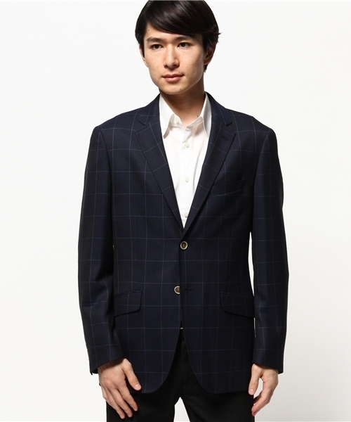 MEN'S BIGI（メンズビギ）の「セットアップジャケット/ストレッチ素材（スーツジャケット・メンズ・ブルー/グレー/ブルー系その他/ネイビー・LARGE/MEDIUM/SMALL/SS）」の4枚目の写真