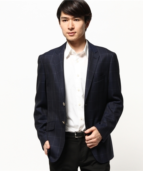 MEN'S BIGI（メンズビギ）の「セットアップジャケット/ストレッチ素材（スーツジャケット・メンズ・ブルー/グレー/ブルー系その他/ネイビー・LARGE/MEDIUM/SMALL/SS）」の7枚目の写真