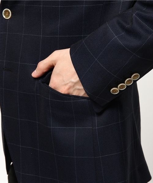 MEN'S BIGI（メンズビギ）の「セットアップジャケット/ストレッチ素材（スーツジャケット・メンズ・ブルー/グレー/ブルー系その他/ネイビー・LARGE/MEDIUM/SMALL/SS）」の11枚目の写真