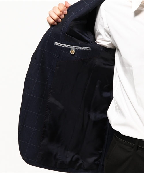 MEN'S BIGI（メンズビギ）の「セットアップジャケット/ストレッチ素材（スーツジャケット・メンズ・ブルー/グレー/ブルー系その他/ネイビー・LARGE/MEDIUM/SMALL/SS）」の13枚目の写真