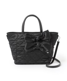 TO BE CHIC（トゥー ビー シック）の「サテンフラワーキルトトートバッグ（トートバッグ）」