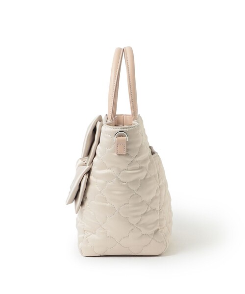 TO BE CHIC(トゥー ビー シック)の「サテンフラワーキルトトートバッグ(トートバッグ・レディース・ブラック/ピンク系その他2・FREE)」の9枚目の写真