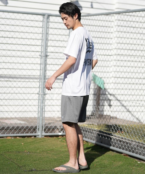 NEW ERA(ニューエラ)の「NEW ERA/ニューエラ 半袖 テックTシャツ タイダイ パターン Flag & Wordmark Logo 吸汗速乾 UVカット 抗菌(Tシャツ/カットソー・メンズ・ホワイト/グレー/ブラック・XXL/L/XL/M)」の8枚目の写真