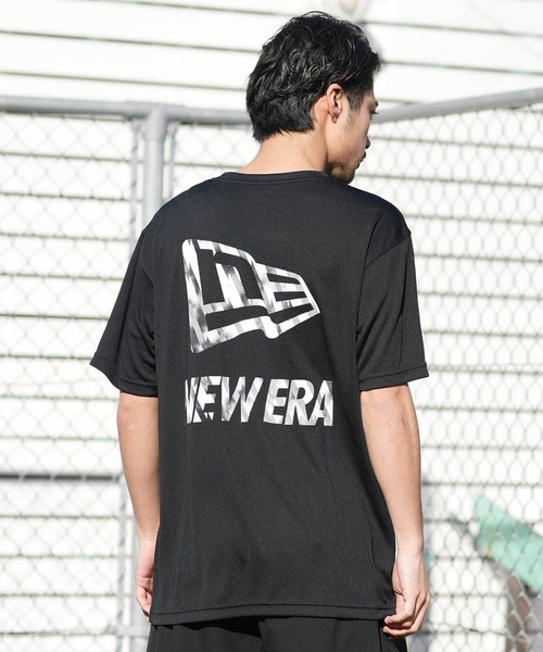 NEW ERA(ニューエラ)の「NEW ERA/ニューエラ 半袖 テックTシャツ タイダイ パターン Flag & Wordmark Logo 吸汗速乾 UVカット 抗菌(Tシャツ/カットソー・メンズ・ホワイト/グレー/ブラック・XXL/L/XL/M)」の15枚目の写真