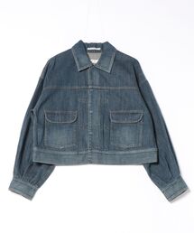 H.A.K（ハク）の「ドレープデニムボリュームスリーブGジャン（デニムジャケット）」