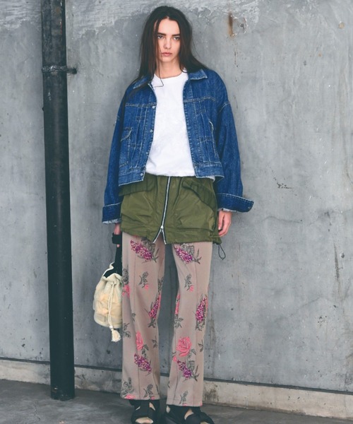 H.A.K（ハク）の「ドレープデニムボリュームスリーブGジャン（デニムジャケット・レディース・ネイビー/ブルー・FREE）」の9枚目の写真