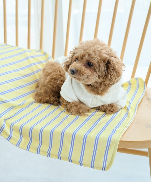 DOG】マルチストライプひんやりブランケット（ペットウェア）｜ROPE