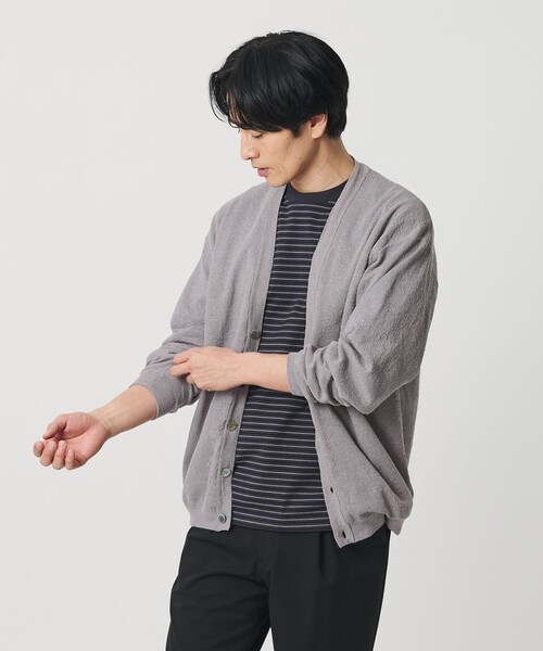 BEAUTY&YOUTH UNITED ARROWS(ビューティーアンドユースユナイテッドアローズ)の「エアミラノ Vネック カーディガン ウォッシャブル 抗菌 防臭機能付き(カーディガン/ボレロ・メンズ・ダークグレー/ロイヤルブルー/ライトグレー・XL/L/M/S)」の2枚目の写真