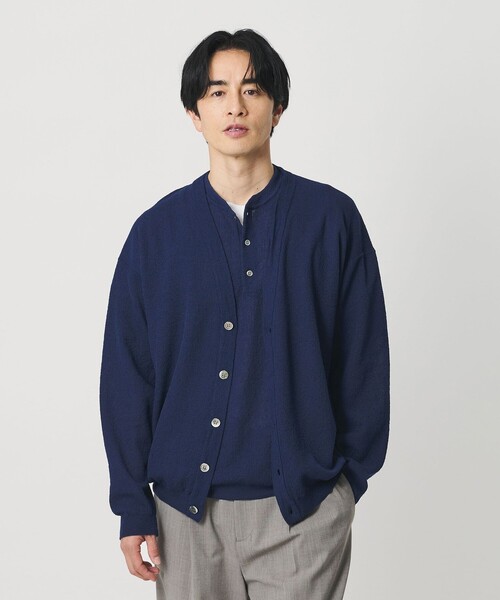 BEAUTY&YOUTH UNITED ARROWS(ビューティーアンドユースユナイテッドアローズ)の「エアミラノ Vネック カーディガン ウォッシャブル 抗菌 防臭機能付き(カーディガン/ボレロ・メンズ・ダークグレー/ロイヤルブルー/ライトグレー・XL/L/M/S)」の8枚目の写真