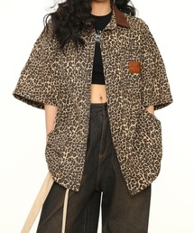 【26年春夏新作】レオパードショートスリーブヒョウ柄シャツ