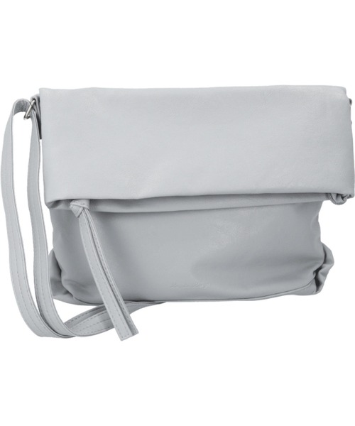 Legato Largo(レガートラルゴ)の「Legato Largo ユニプレーン口折れショルダー(ショルダーバッグ・レディース・ブルーグレー/ブラック/グレイッシュベージュ/アイボリー・FREE)」の1枚目の写真