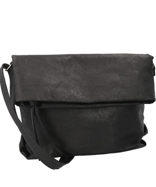 Legato Largo(レガートラルゴ)の「Legato Largo ユニプレーン口折れショルダー(ショルダーバッグ・レディース・ブルーグレー/ブラック/グレイッシュベージュ/アイボリー・FREE)」の5枚目の写真