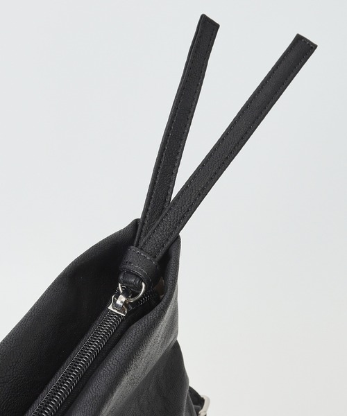 Legato Largo(レガートラルゴ)の「Legato Largo ユニプレーン口折れショルダー(ショルダーバッグ・レディース・ブルーグレー/ブラック/グレイッシュベージュ/アイボリー・FREE)」の14枚目の写真